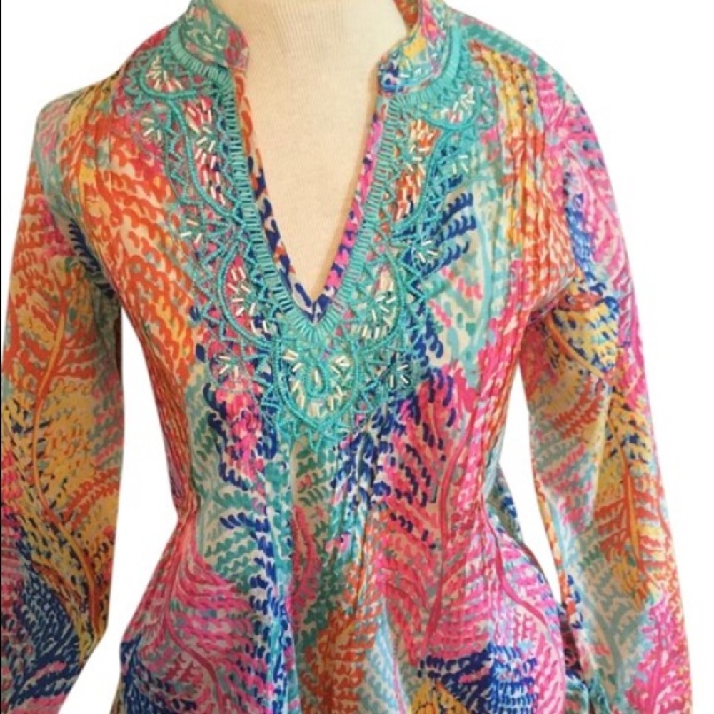 Lilly Pulitzer Beaded Tunic